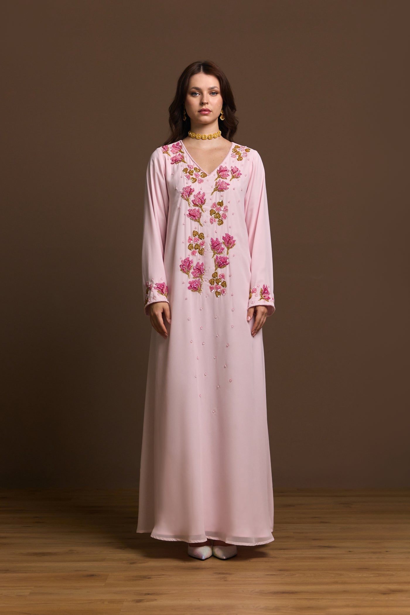 Rosé Garden kaftan