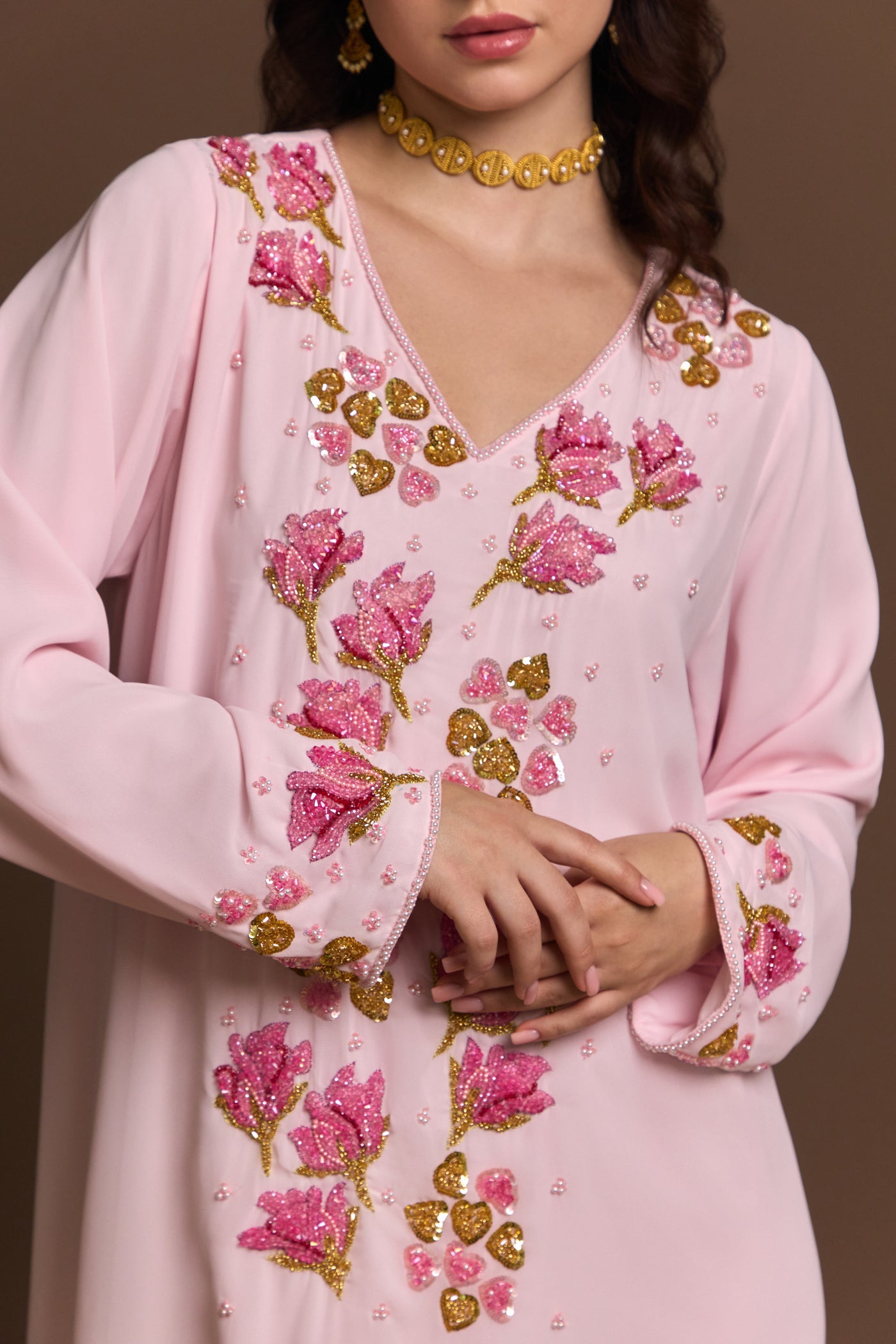 Rosé Garden kaftan