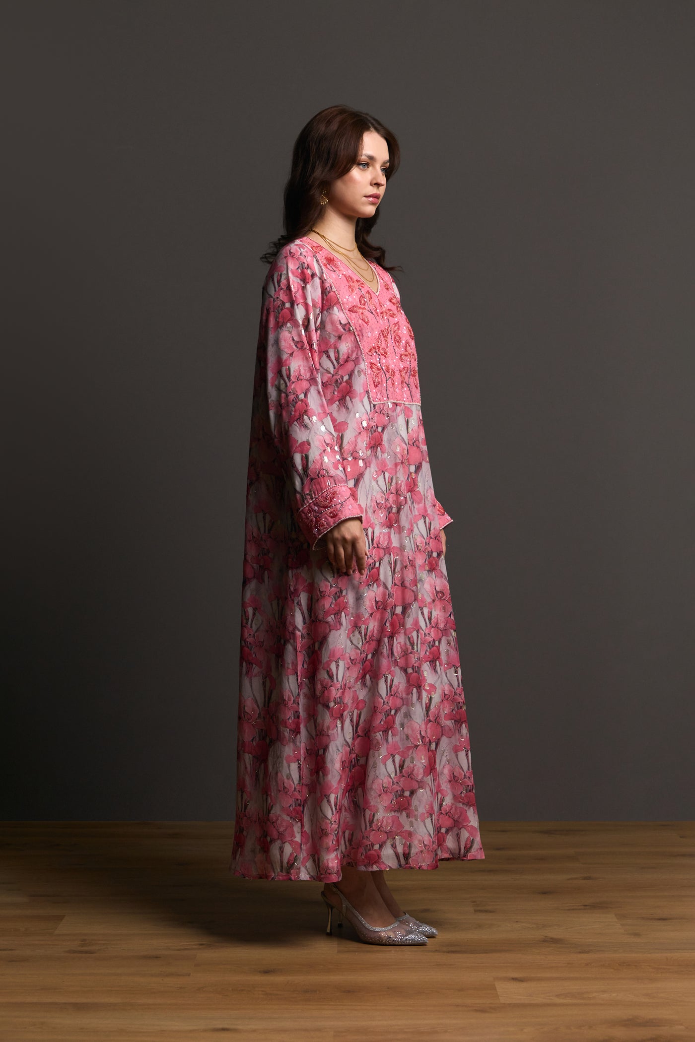 Pink Ember kaftan